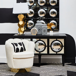 Black Mirrored Sideboard - Limited Abode