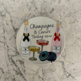 Champagne Trinket Plate