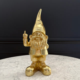 Gold Naughty Gnome