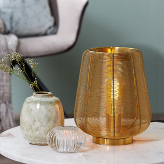 Gold Wire Table Lamp - Limited Abode