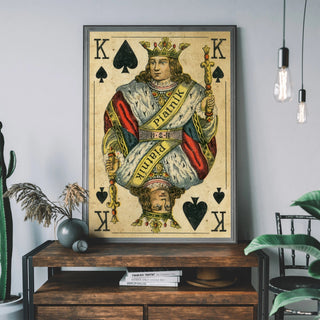 King Playing Card Print - Limited Abode