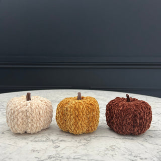 Material Pumpkins (Set of 3) - Limited Abode