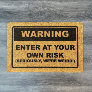 Warning Doormat