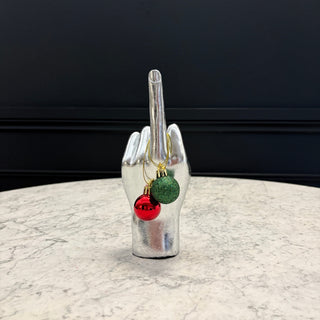 Silver Hand Ornament