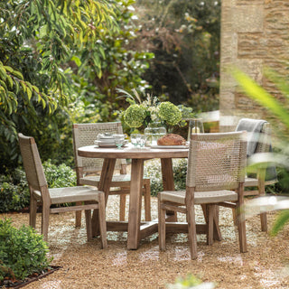 Wooden Round Garden Table