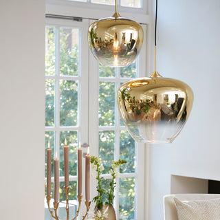 Gold Glass Pendant Light - Limited Abode