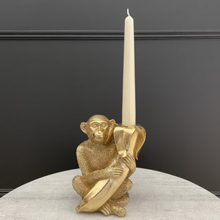 Gold Monkey Candle Holder - Limited Abode