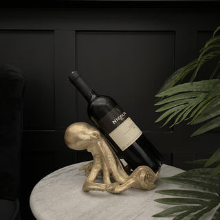 Gold Octopus Wine Bottle Holder - Limited Abode