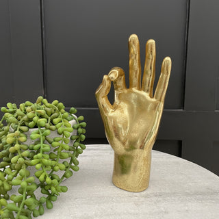 Gold OK Hand Ornament - Limited Abode