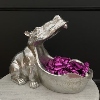 Silver Hungry Hippo Dish - Limited Abode