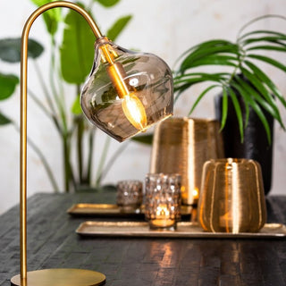 Smoked Glass Table Lamp - Limited Abode