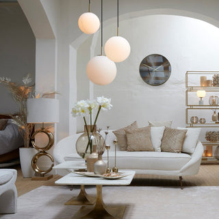 White Globe Pendant Light - Limited Abode